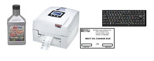 oil change printer with key board